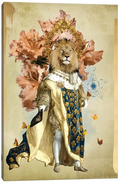 Leo Canvas Art Print - Astrology Art