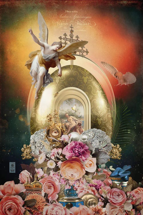 Yaytso - The Bird And The Angel by André Sanchez wall art