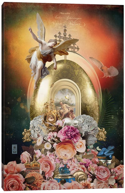 Yaytso - The Bird And The Angel Canvas Art Print - Ranunculus Art