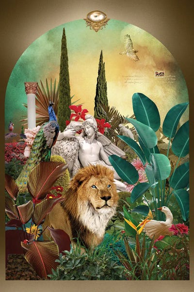 Tropical Leaves: Leo Albus Barbatus by André Sanchez
