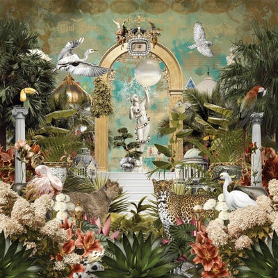 Hortus Mirabilis - La Dame Au Serpent by André Sanchez canvas print