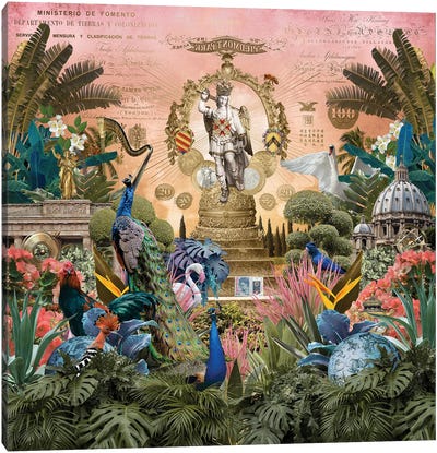 Hortus Mirabilis - Le Chevalier Ailé Canvas Art Print - André Sanchez