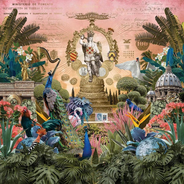 Peacocks: Hortus Mirabilis - Le Chevalier Ailé by André Sanchez