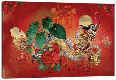 Tian-Long Canvas Art Print - Dragon Art