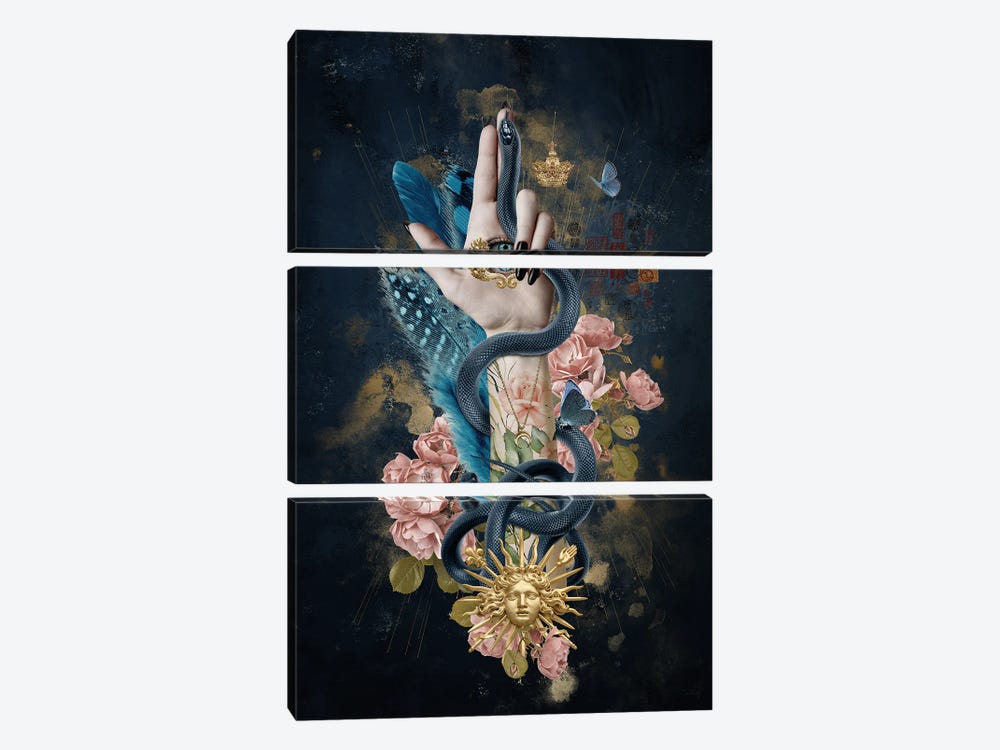 The Hand Of Mademoiselle I by André Sanchez 3-piece Canvas Print