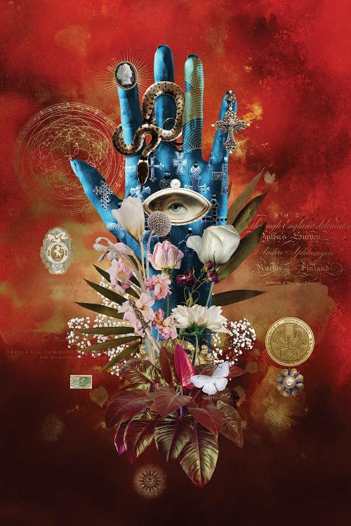 Die Blaue Hand by André Sanchez wall art