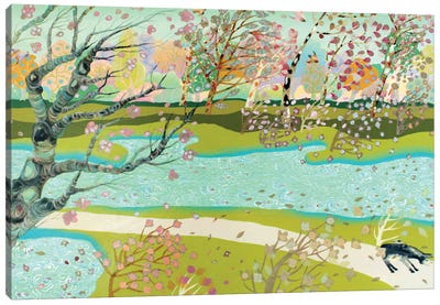 Il Vento Della Primavera Canvas Art Print - Tranquil Gardens
