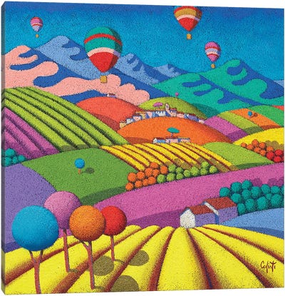 Landscape Of Color Canvas Art Print - Stefano Calisti