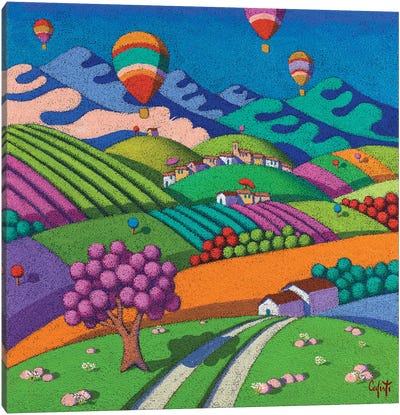 Landscape Of The Hills Canvas Art Print - Stefano Calisti
