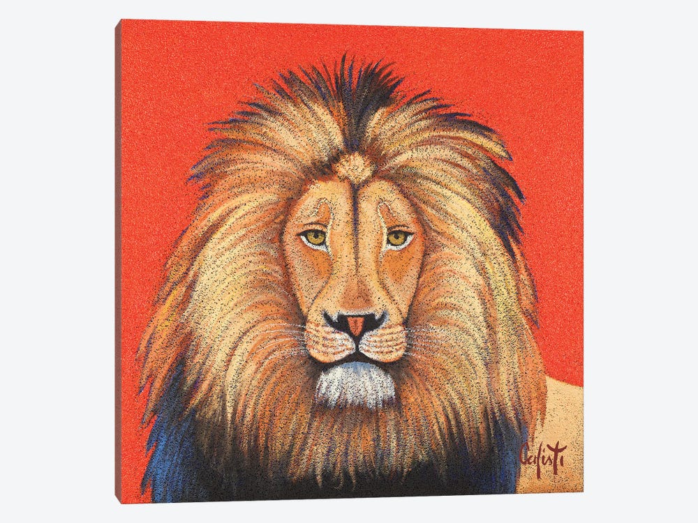 Lion by Stefano Calisti 1-piece Canvas Wall Art