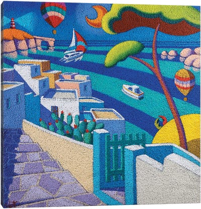 Steps To The Sea, Greece Canvas Art Print - Stefano Calisti