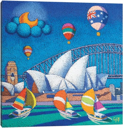 Sydney Harbour Canvas Art Print - Stefano Calisti