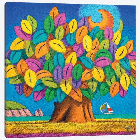 Tree Of Happiness Canvas Print #SFC30} by Stefano Calisti Art Print
