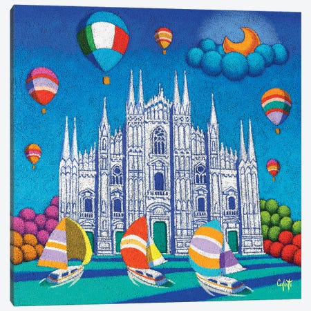 Duomo Milan Canvas Print #SFC5} by Stefano Calisti Canvas Artwork