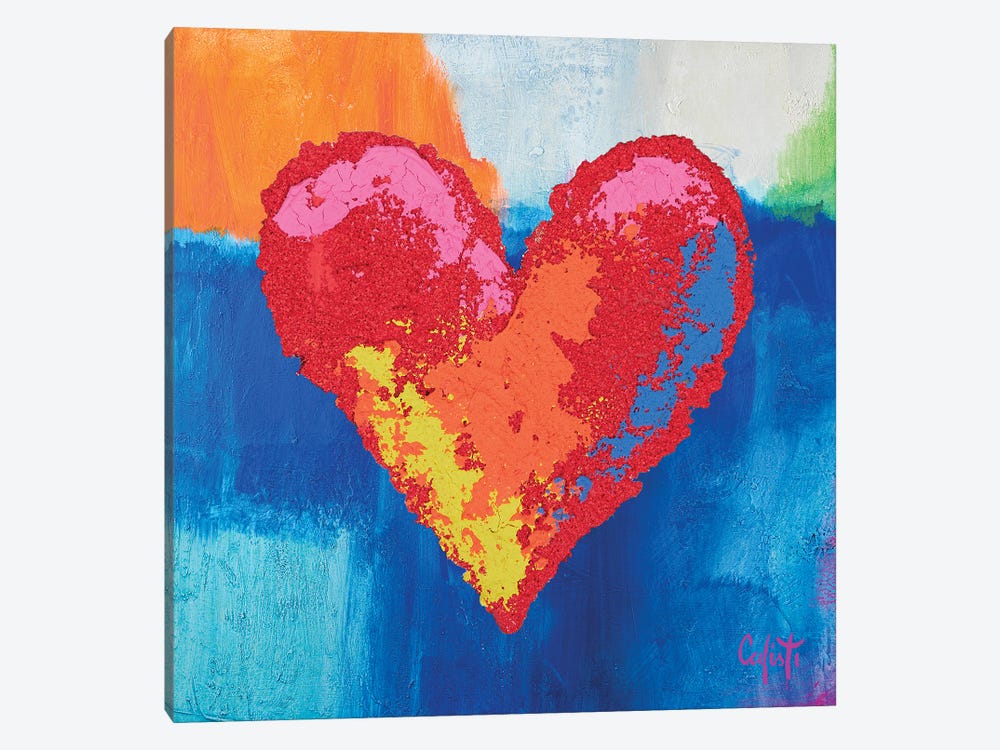 Heart Abstract by Stefano Calisti 1-piece Canvas Print