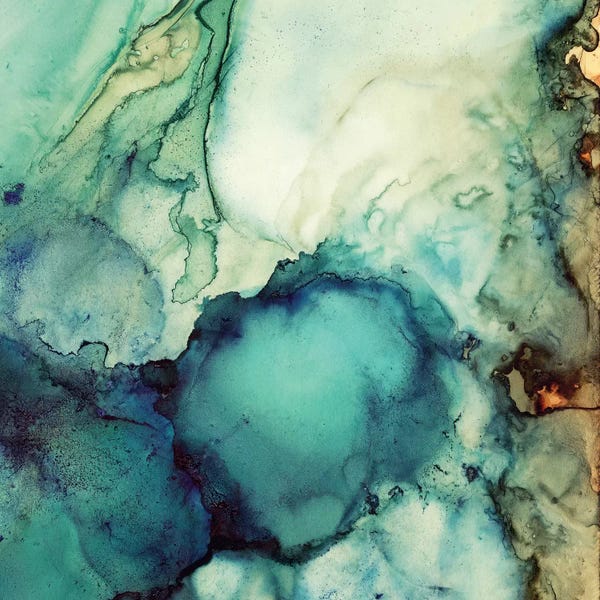 SpaceFrog Designs: Teal Abstract by SpaceFrog Designs