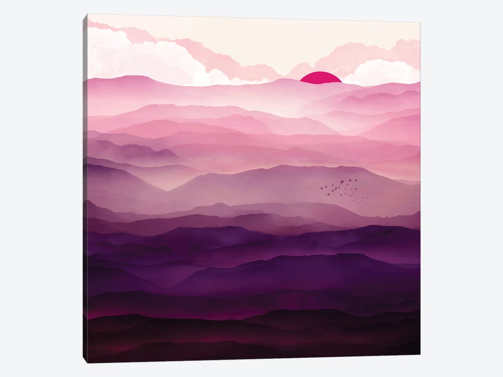 Ultra Violet Day by SpaceFrog Designs 1-piece Canvas Art
