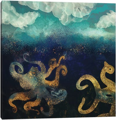 Underwater Dream II Canvas Art Print - Pantone Color of the Year