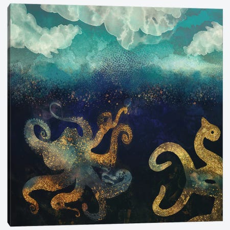 Underwater Dream II Canvas Print #SFD103} by SpaceFrog Designs Canvas Artwork