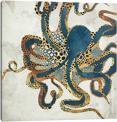 Underwater Dream VI Canvas Art Print - Octopi