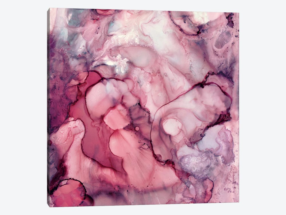 Liquid Mauve Abstract by SpaceFrog Designs 1-piece Canvas Print
