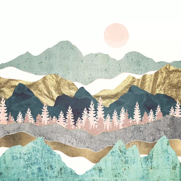 Glam Bedroom: Summer Vista by SpaceFrog Designs