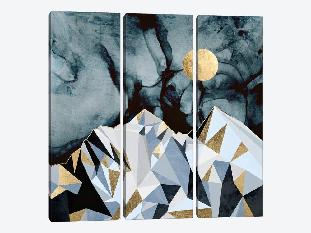 Midnight Peaks by SpaceFrog Designs 3-piece Art Print