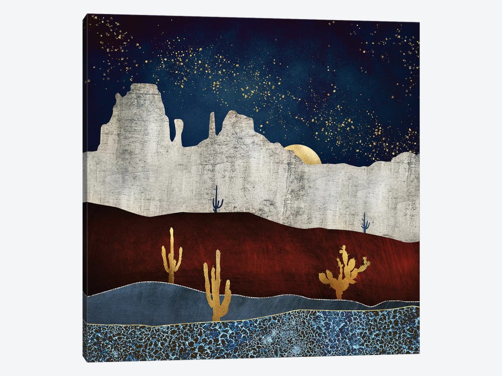 Moonlit Desert by SpaceFrog Designs 1-piece Canvas Art