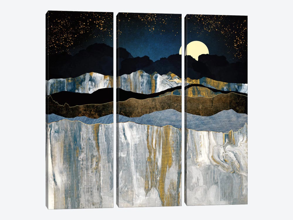 Painted Mountains by SpaceFrog Designs 3-piece Canvas Print