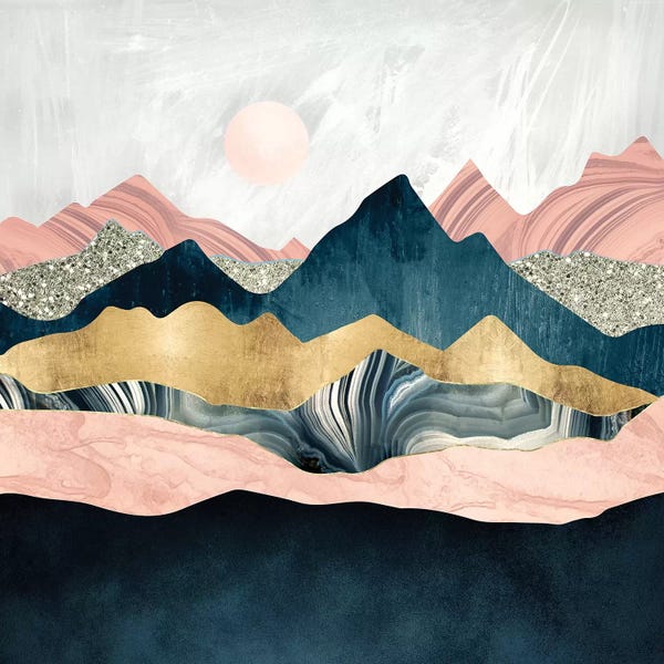 Glam Bedroom: Plush Peaks by SpaceFrog Designs