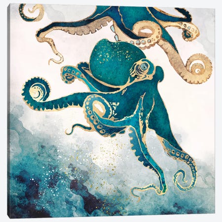 Underwater Dream V Canvas Print #SFD125} by SpaceFrog Designs Canvas Art Print