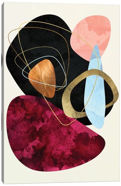 Abstract Pebble II Canvas Art Print - Fresh & Modern