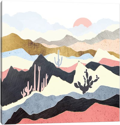 Desert Summer Canvas Art Print - SpaceFrog Designs