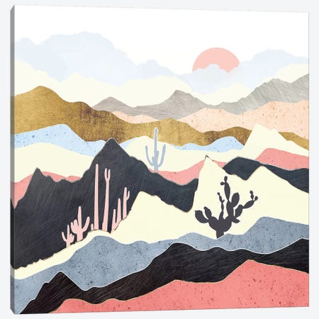 Desert Summer Canvas Print #SFD128} by SpaceFrog Designs Canvas Wall Art