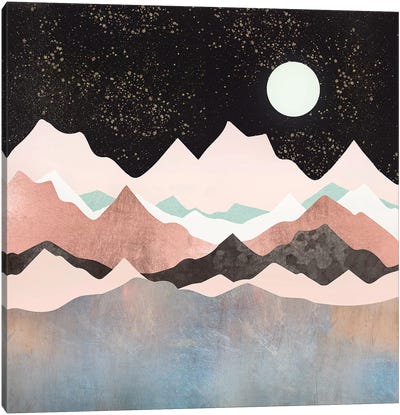 Midnight Stars Canvas Art Print - SpaceFrog Designs