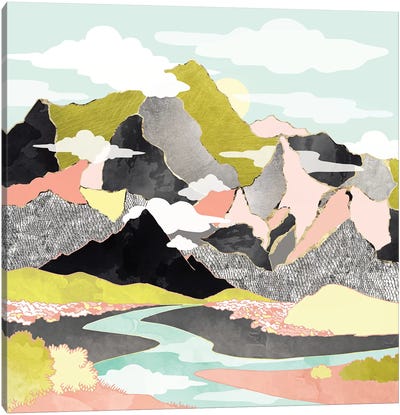 Summer River Canvas Art Print - SpaceFrog Designs