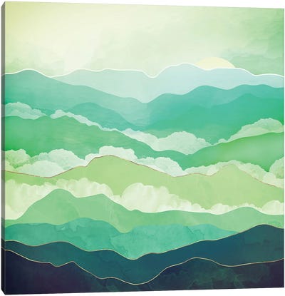 Emerald Spring Canvas Art Print - SpaceFrog Designs