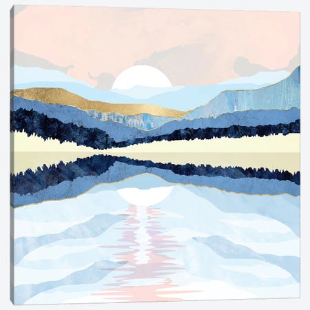 Winter Reflection Canvas Print #SFD149} by SpaceFrog Designs Canvas Artwork