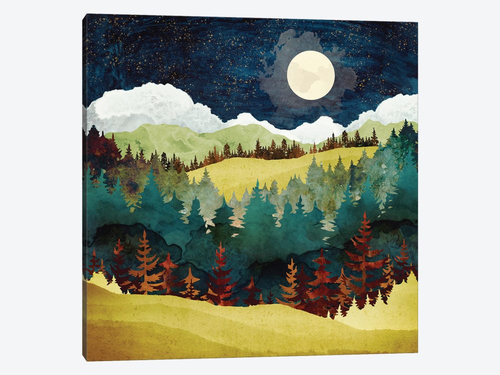 Autumn Moon by SpaceFrog Designs 1-piece Canvas Wall Art