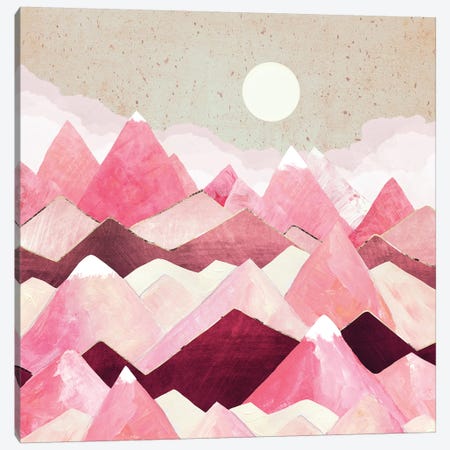 Blush Berry Peaks Canvas Print #SFD152} by SpaceFrog Designs Canvas Art Print