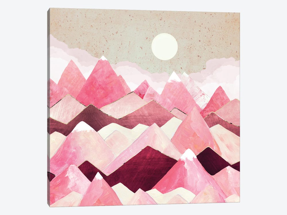 Blush Berry Peaks by SpaceFrog Designs 1-piece Canvas Print