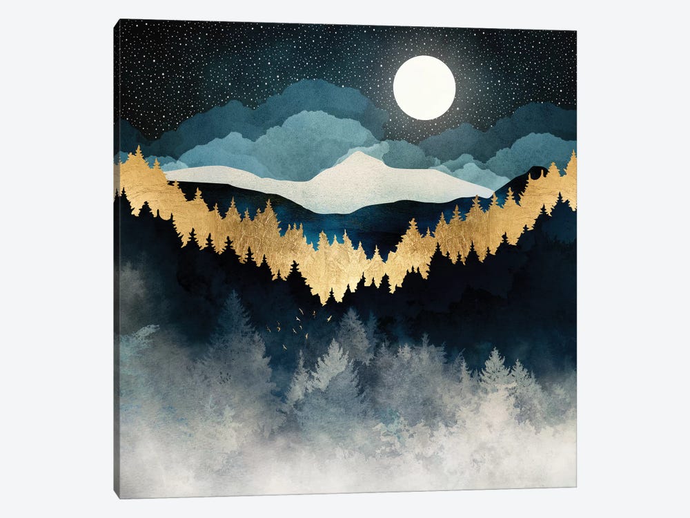 Indigo Night by SpaceFrog Designs 1-piece Canvas Print