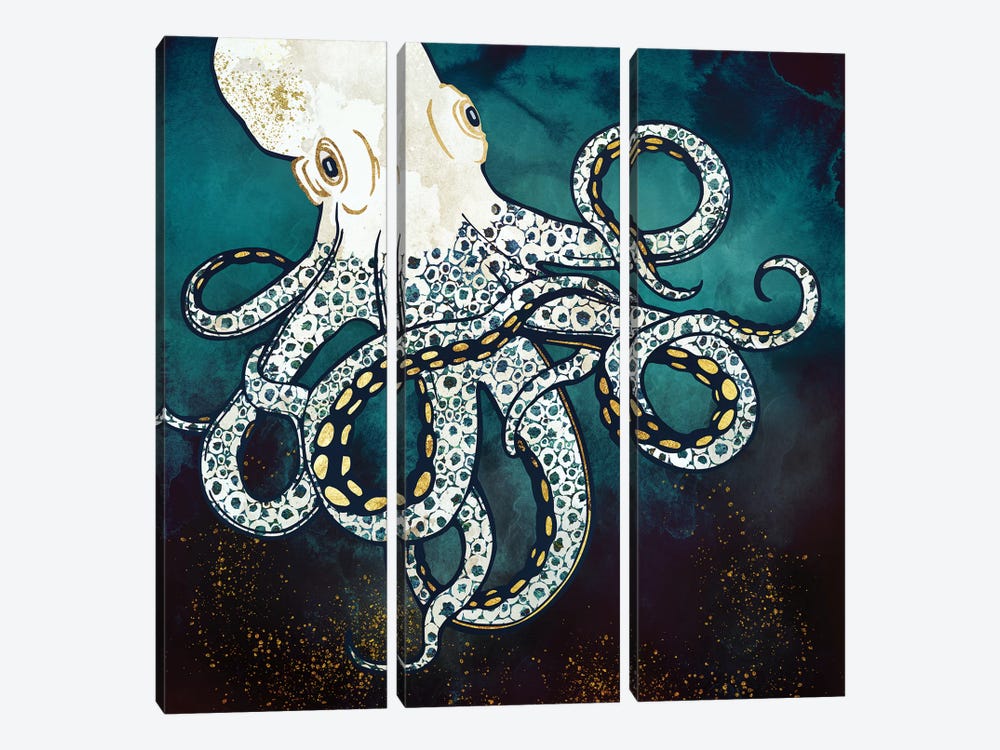 Underwater Dream VII by SpaceFrog Designs 3-piece Canvas Art
