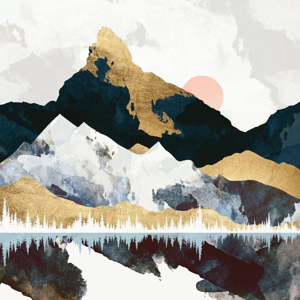 Large Modern Art - Canvas Prints: Winter's Day by SpaceFrog Designs