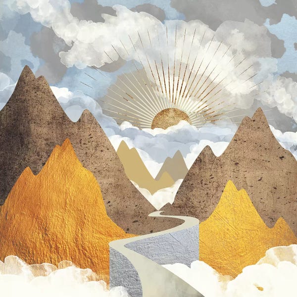 Abstract Shapes & Patterns: Bright Future I by SpaceFrog Designs