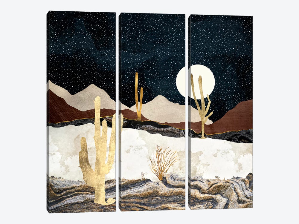 Desert View by SpaceFrog Designs 3-piece Canvas Print