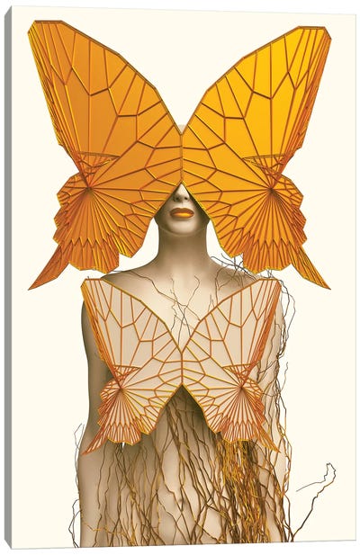Transformation I Canvas Art Print - Monarch Metamorphosis