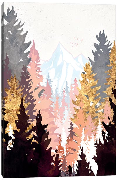 Wine Forest Canvas Art Print - SpaceFrog Designs