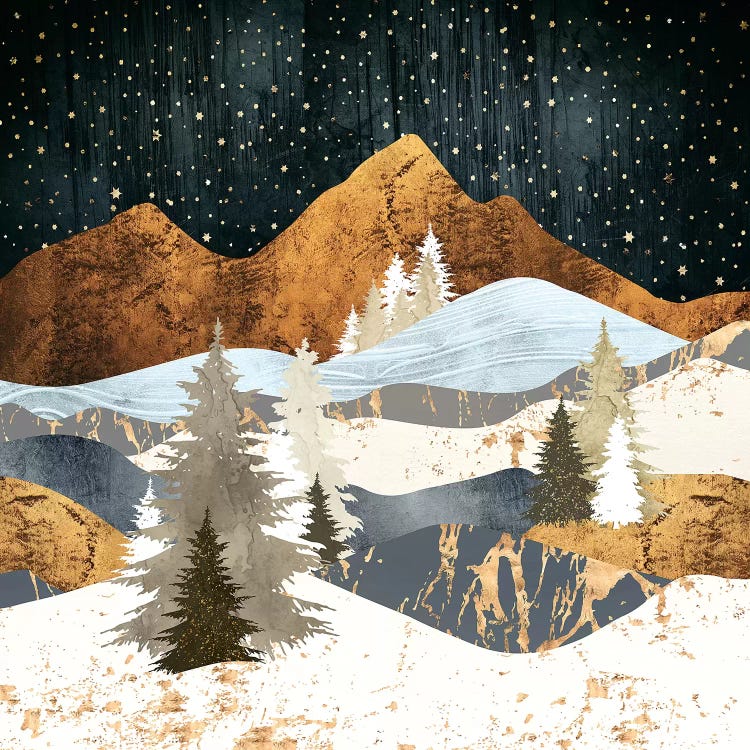 Winter Stars by SpaceFrog Designs wall art