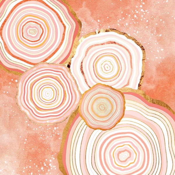 Agates, Geodes & Minerals: Coral Agate Abstract by SpaceFrog Designs